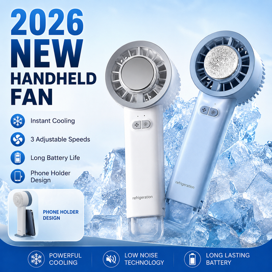 Summer Gadget Handheld Turbo Jet Fan Mini Portable Ice Cold Fan Generation Brushless Motor Wind High Speed Duct Fans Violent Blower